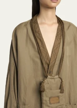 Giorgio ArmaniV-Neck Single-Breasted Utility Jacket