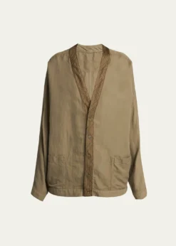 Giorgio ArmaniV-Neck Single-Breasted Utility Jacket