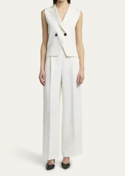 Giorgio ArmaniWide Leg Silk Cady Trousers