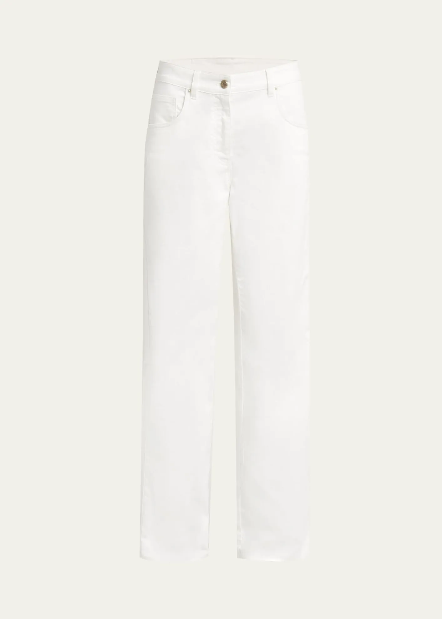 Giorgio ArmaniWide Leg Stretch-Cotton Jeans