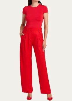 Giorgio ArmaniWide-Leg Virgin Wool Trousers