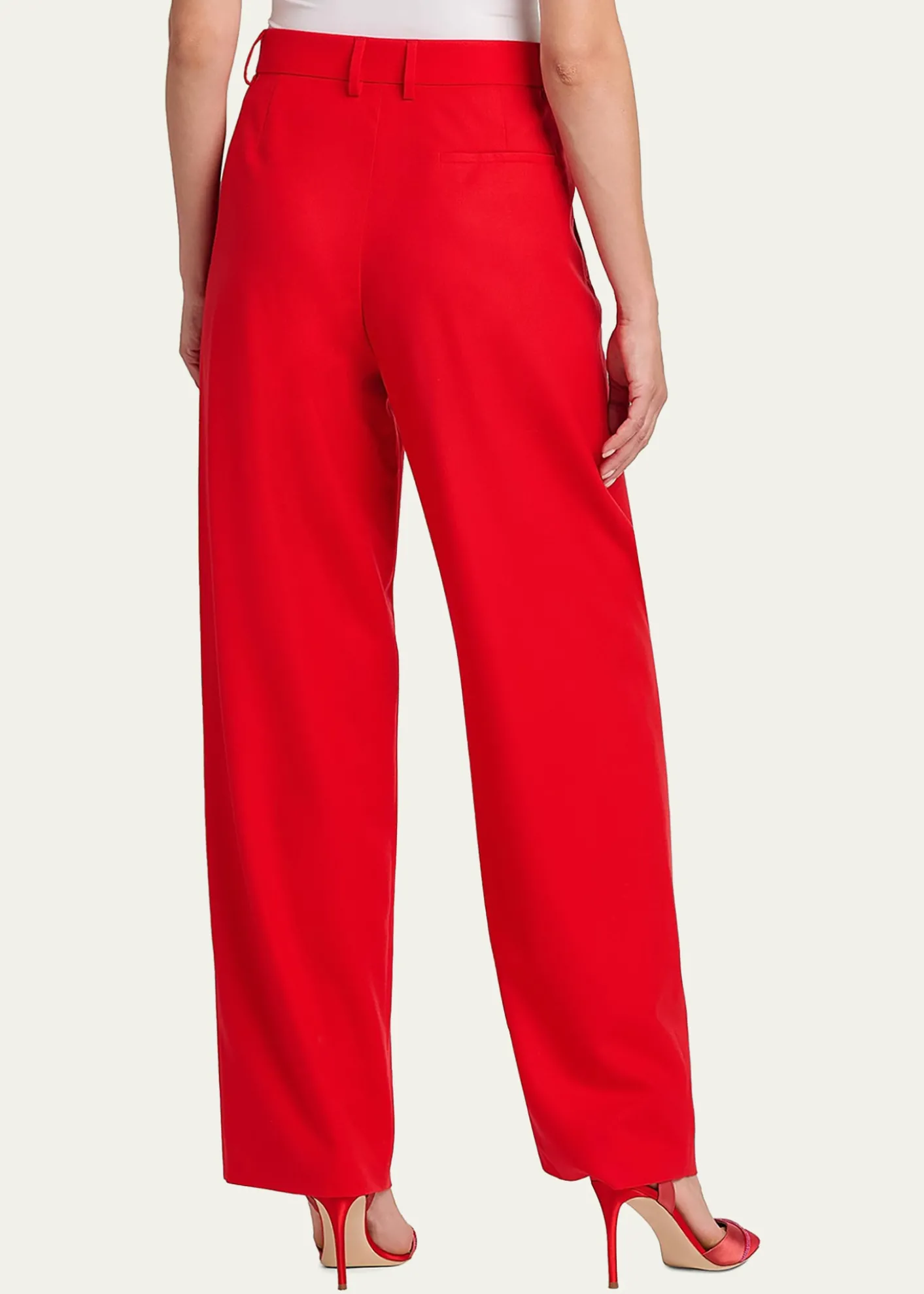 Giorgio ArmaniWide-Leg Virgin Wool Trousers