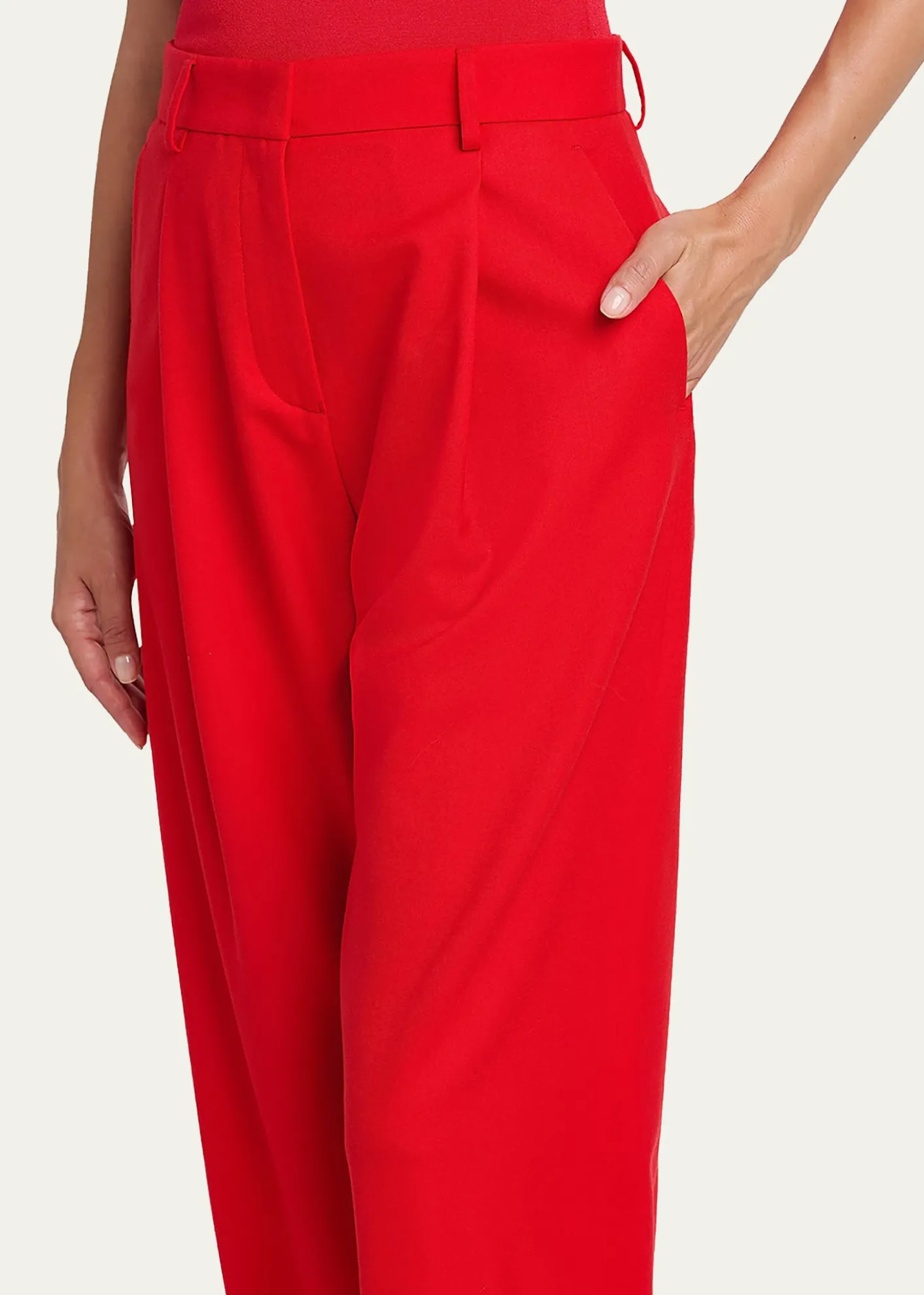 Giorgio ArmaniWide-Leg Virgin Wool Trousers