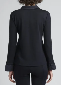 Giorgio ArmaniWool Trompe L'oeil V-Neck Top