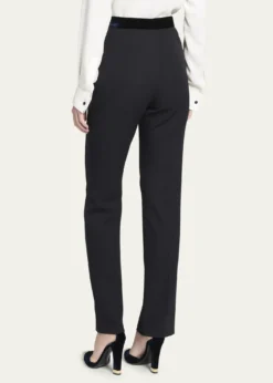 Giorgio ArmaniWool Tuxedo Pants with Velvet Details