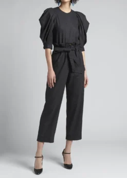Giorgio ArmaniZip-Hem Skinny-Leg Jersey Pants