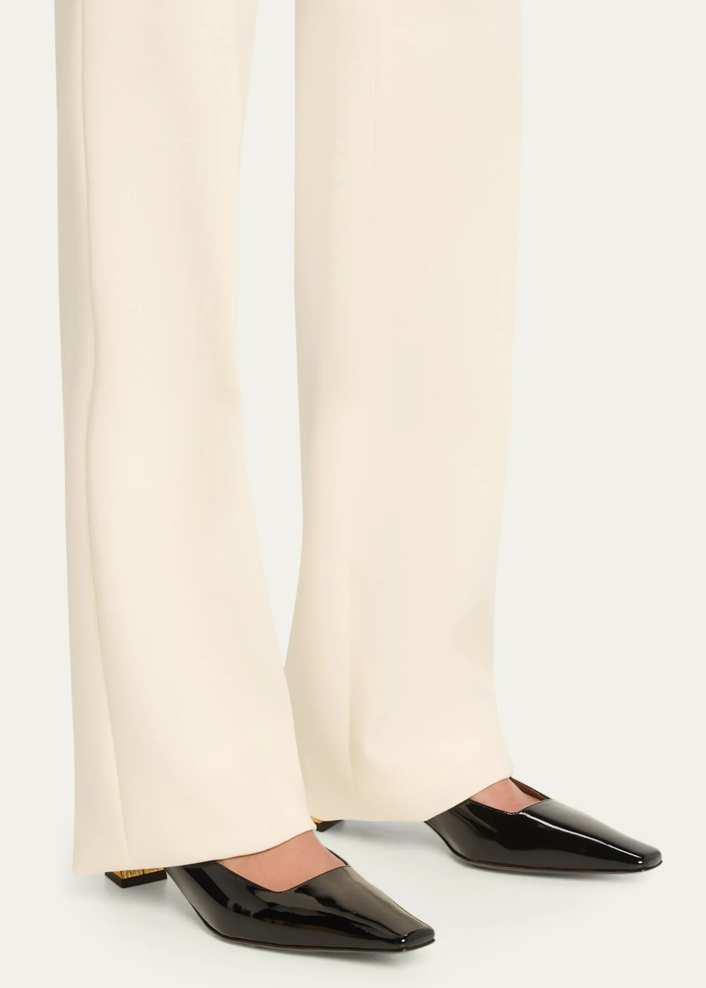Giuseppe ZanottiPatent Leather Slingback Pumps