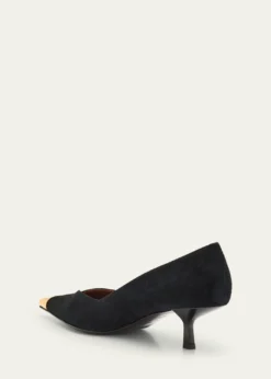 Giuseppe ZanottiSuede Golden Cap-Toe Pumps