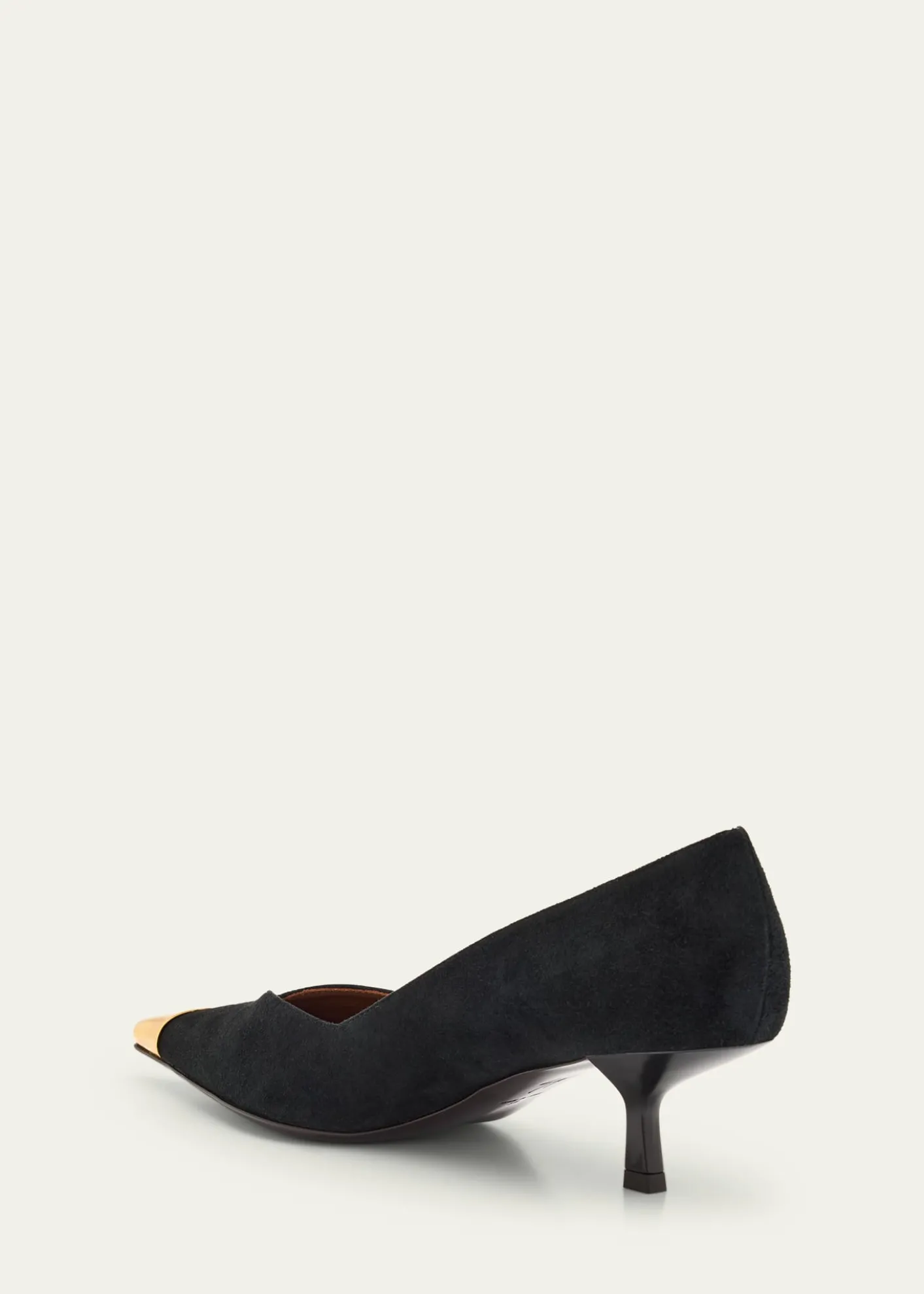 Giuseppe ZanottiSuede Golden Cap-Toe Pumps
