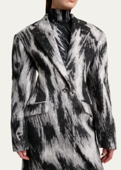 GivenchyAnimal Cocoon Coat