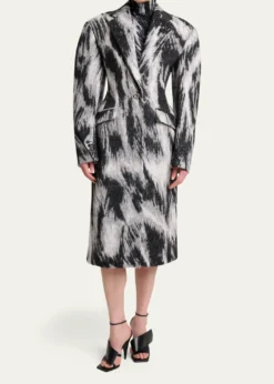 GivenchyAnimal Cocoon Coat