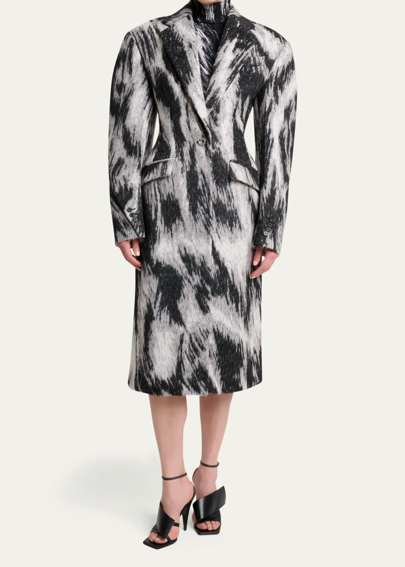 GivenchyAnimal Cocoon Coat
