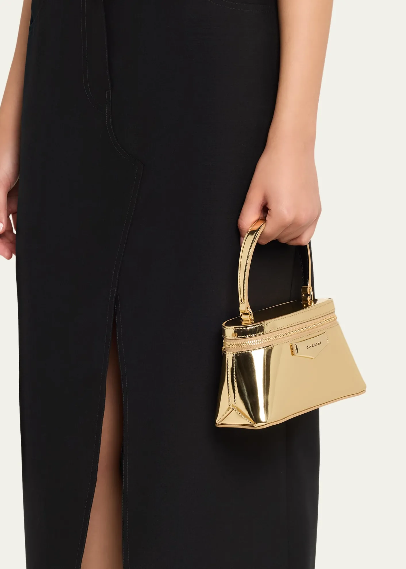 GivenchyAntigona Metallic Leather Vanity Bag