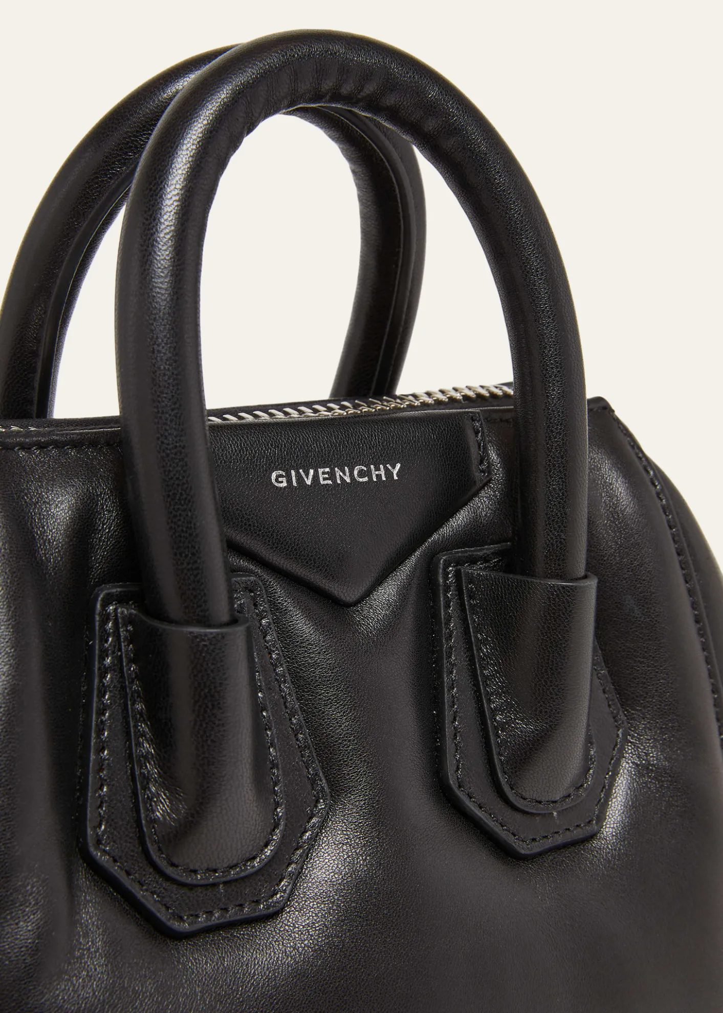 GivenchyAntigona Puffy Top-Handle Bag in Leather