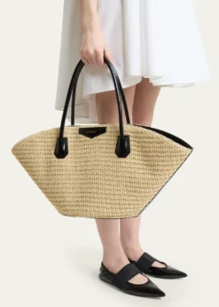 GivenchyAntigona Small Tote Bag in Faux Raffia