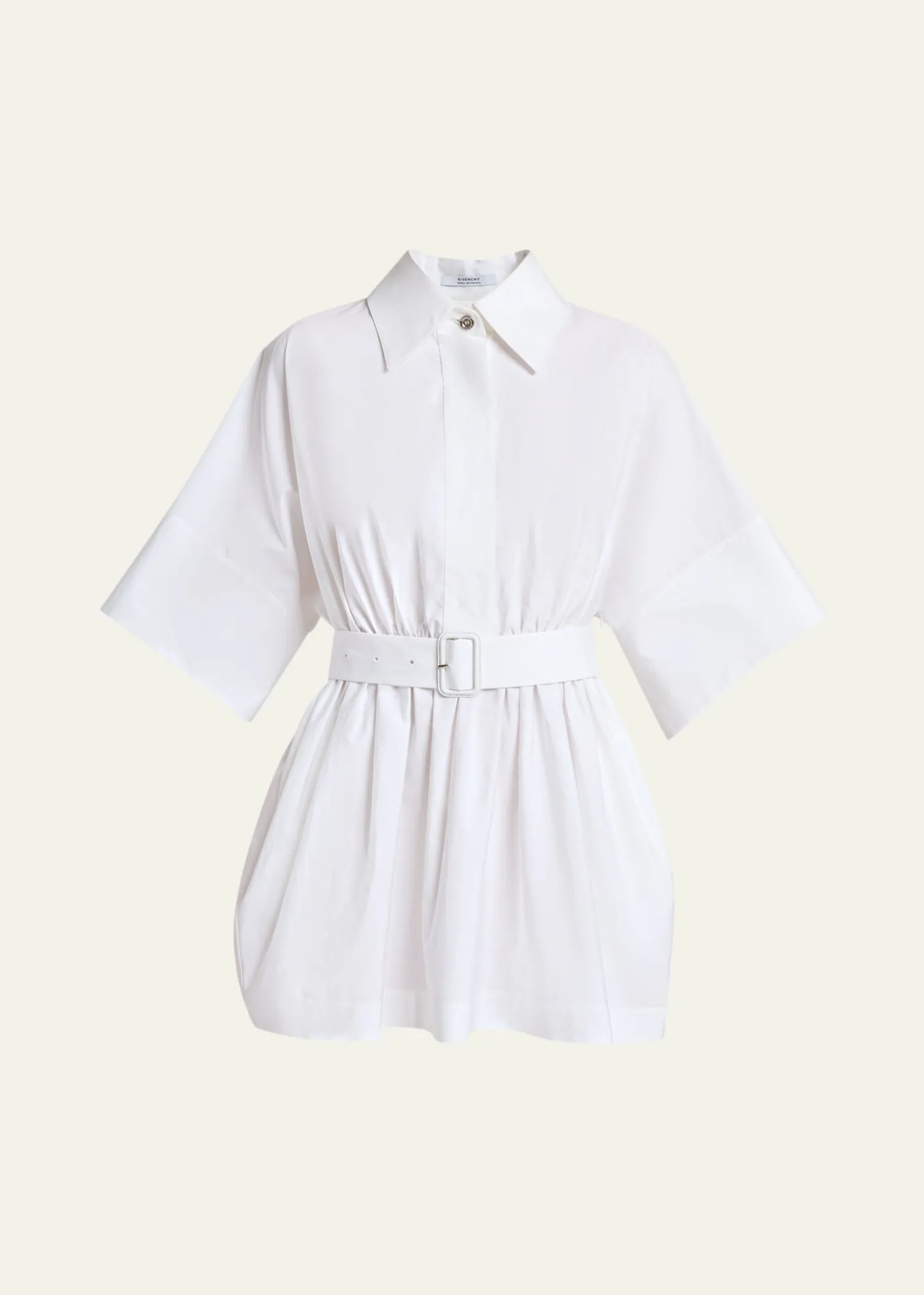 GivenchyCinched Waist Mini Shirtdress