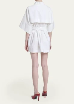 GivenchyCinched Waist Mini Shirtdress