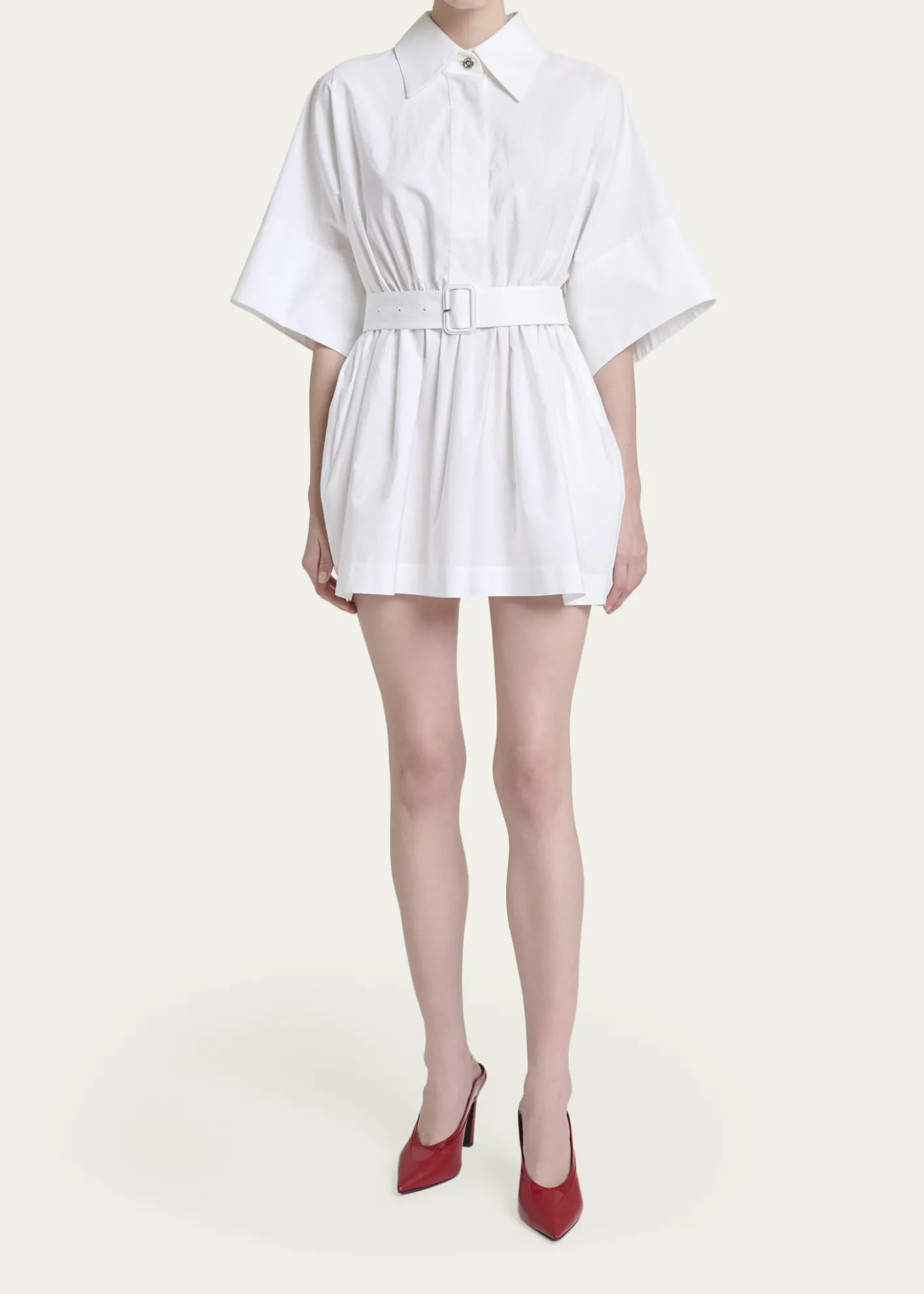 GivenchyCinched Waist Mini Shirtdress