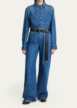 GivenchyCropped Raw-Edge Cotton Denim Jacket