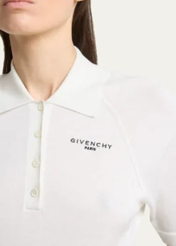 GivenchyCropped Short-Sleeve Polo Shirt