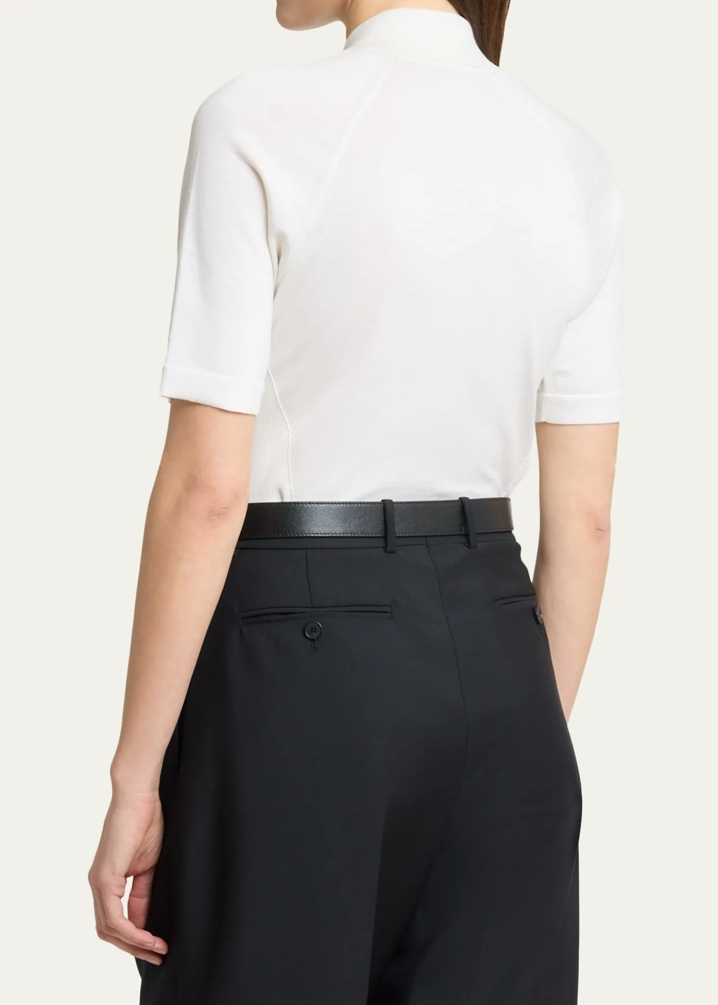 GivenchyCropped Short-Sleeve Polo Shirt