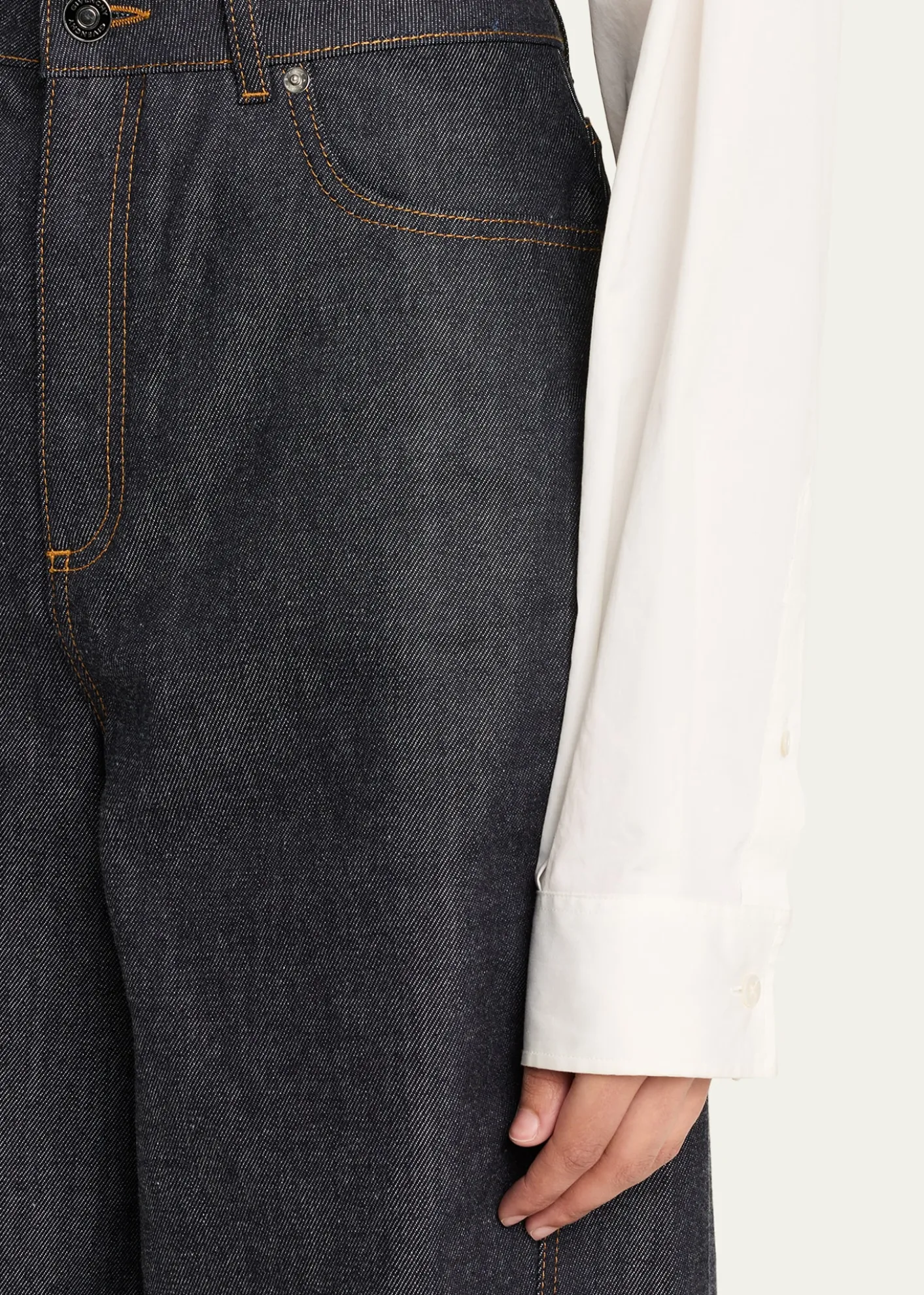 GivenchyDenim Barrel-Leg Cocoon Pants