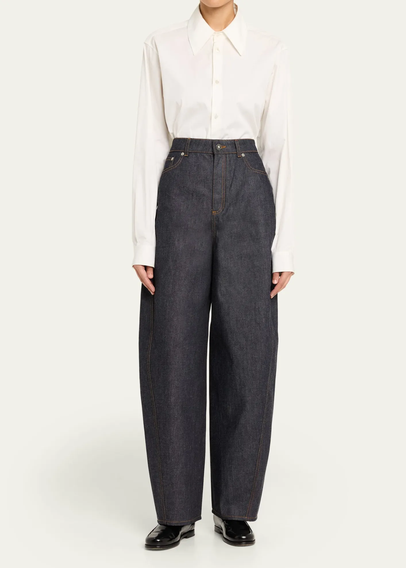 GivenchyDenim Barrel-Leg Cocoon Pants