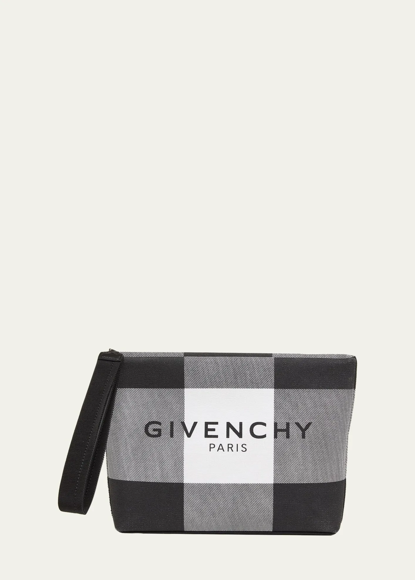 GivenchyLogo Check Pouch Bag