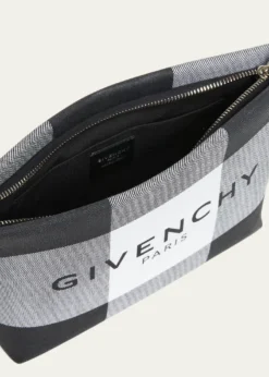 GivenchyLogo Check Pouch Bag