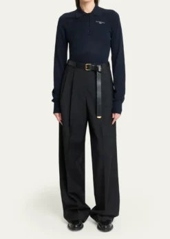 GivenchyLong Sleeve Polo Shirt