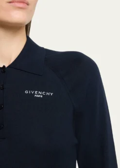 GivenchyLong Sleeve Polo Shirt