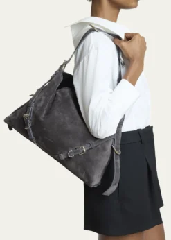 GivenchyMedium Voyou Suede Shoulder Bag