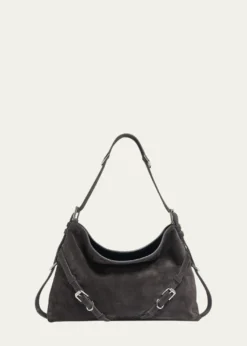 GivenchyMedium Voyou Suede Shoulder Bag