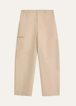 GivenchyMen's Cotton Gabardine Wide-Leg Pants