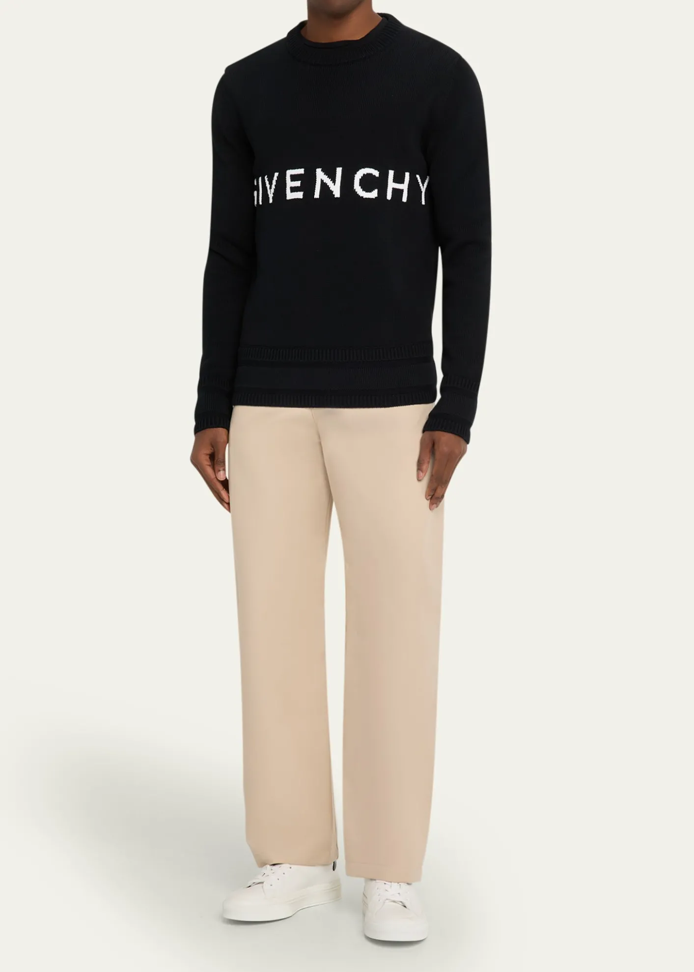 GivenchyMen's Cotton Gabardine Wide-Leg Pants