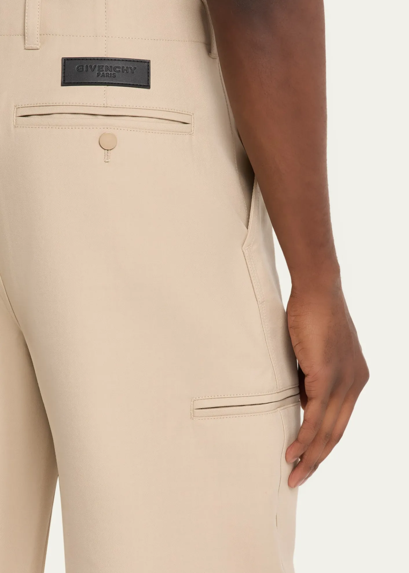 GivenchyMen's Cotton Gabardine Wide-Leg Pants