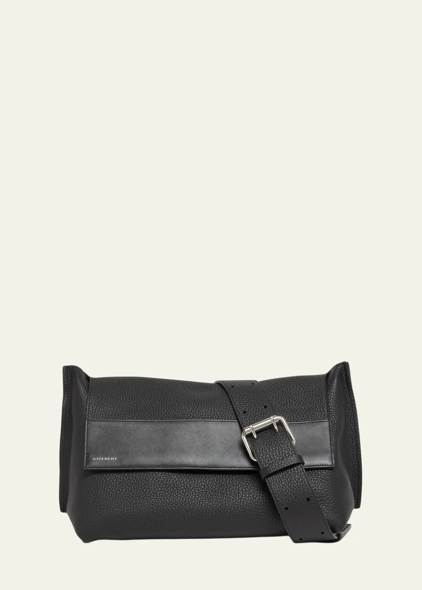 GivenchyMen's Leather Flap-Top Crossbody Bag