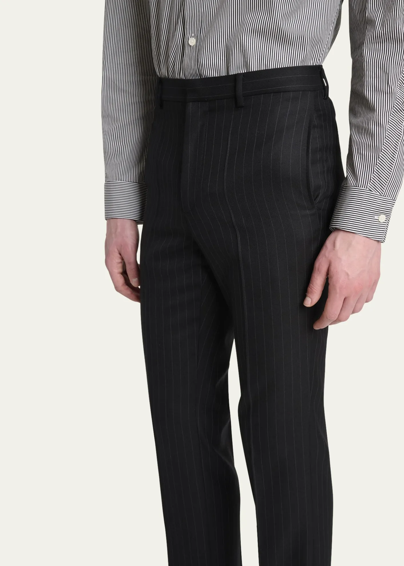 GivenchyMen's Classic-Fit Pinstripe Formal Trousers