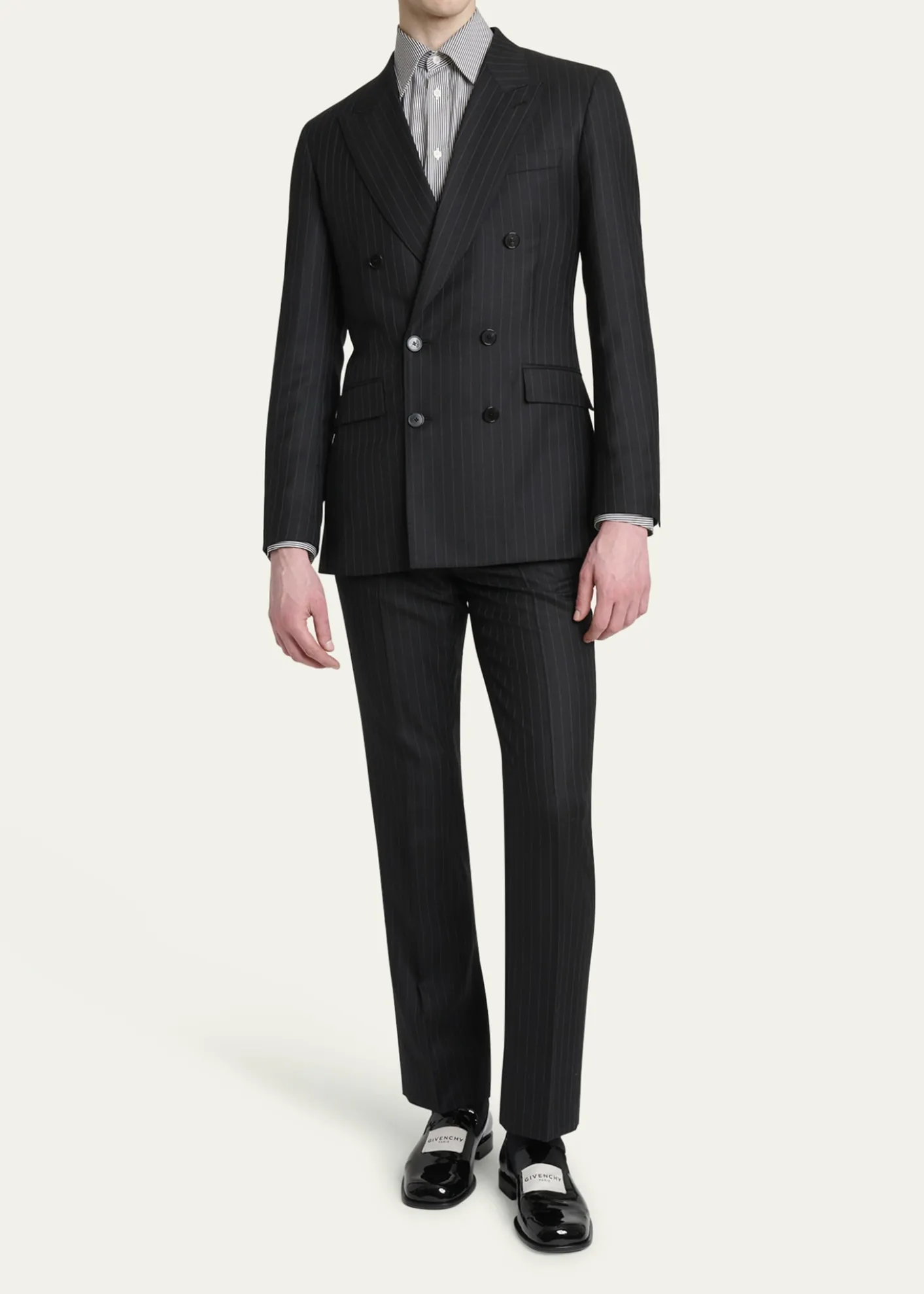 GivenchyMen's Classic-Fit Pinstripe Formal Trousers