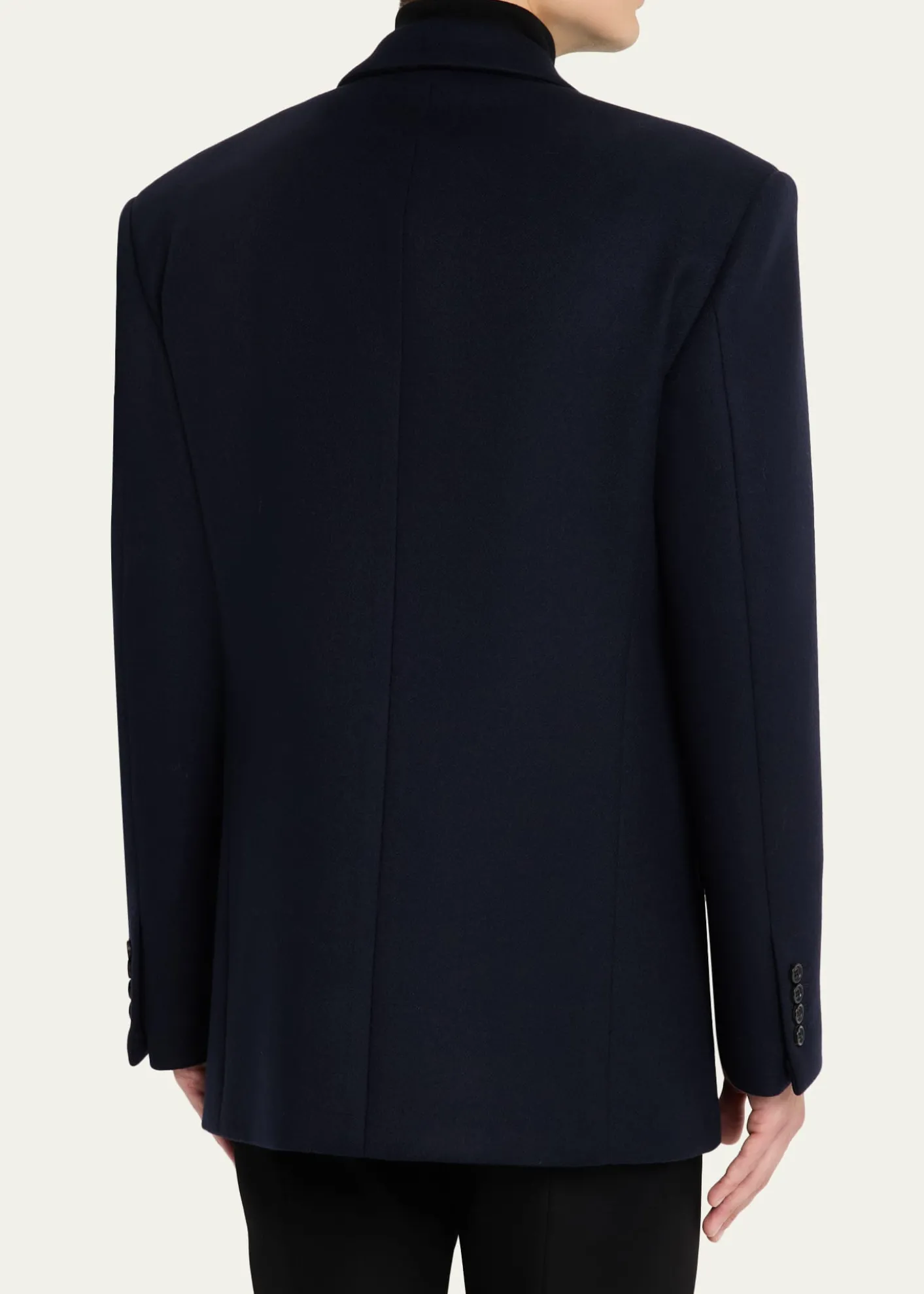 GivenchyMen's Deconstructed Wool Peak-Lapel Sport Jacket