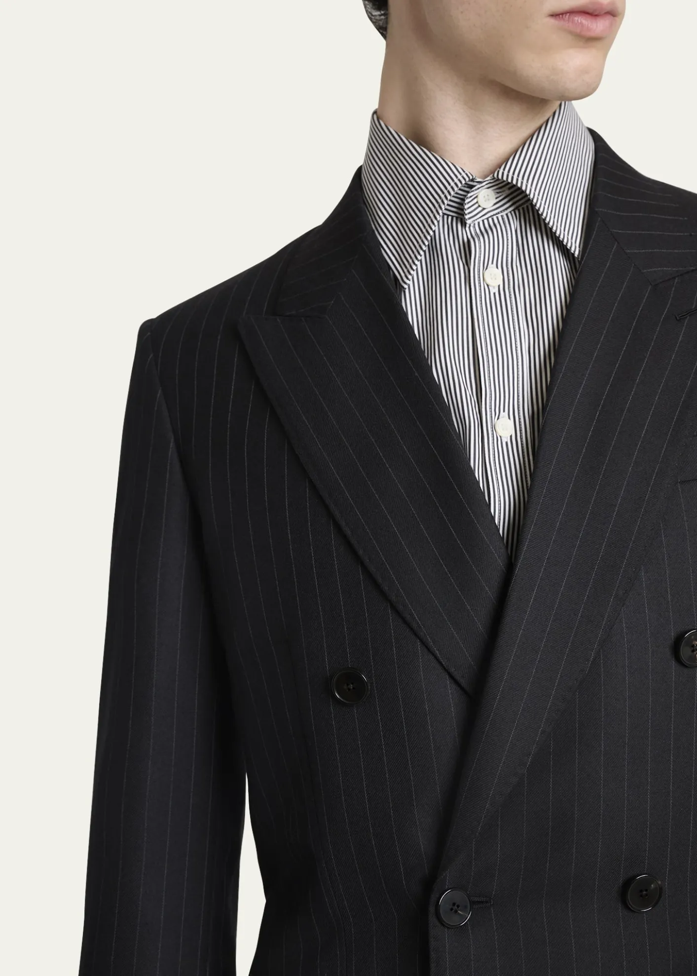 GivenchyMen's Double-Breasted Pinstripe Sport Coat