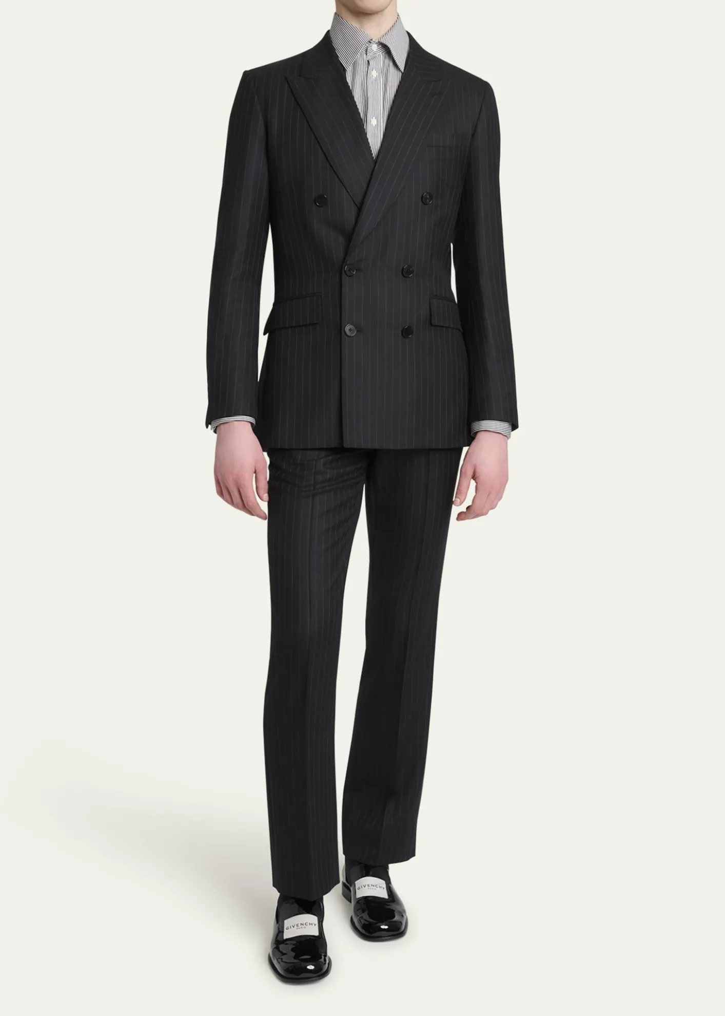 GivenchyMen's Double-Breasted Pinstripe Sport Coat