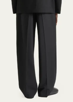 GivenchyMen's Double Pleated Wide-Leg Trousers