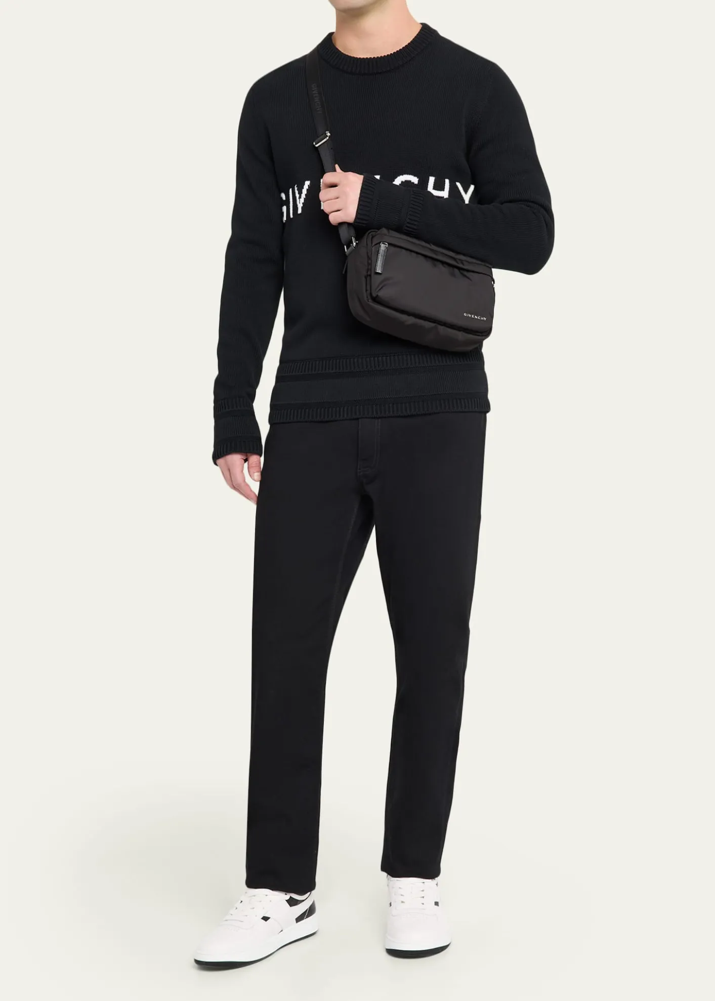 GivenchyMen's Essential U Nylon Crossbody Bag
