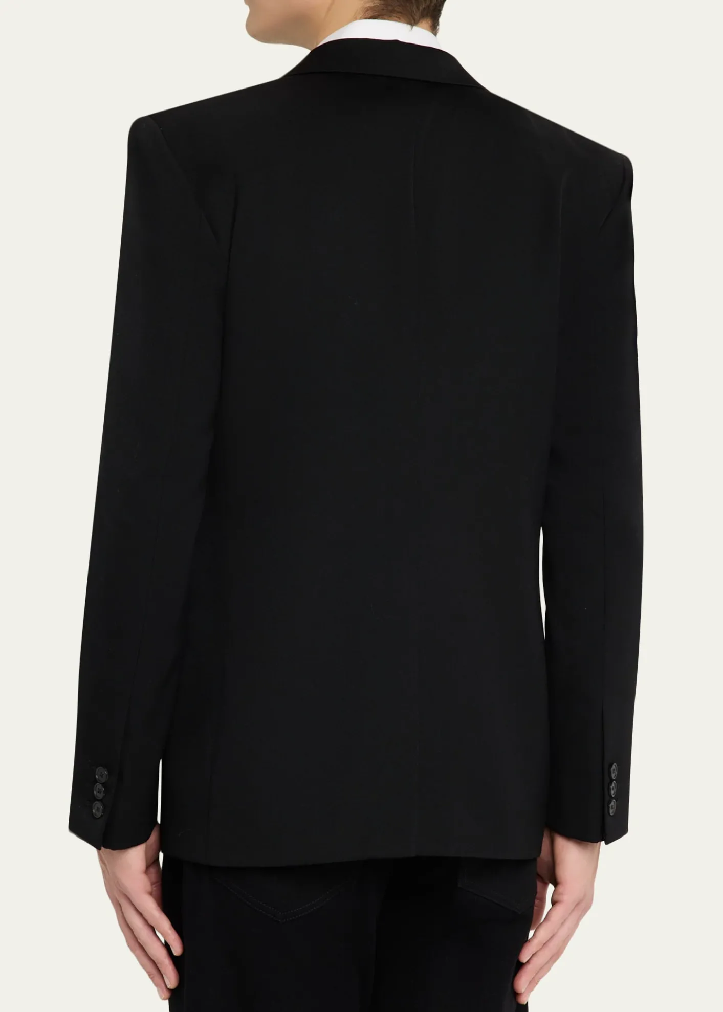 GivenchyMen's Fitted Wool Raw-Edge Two-Button Blazer