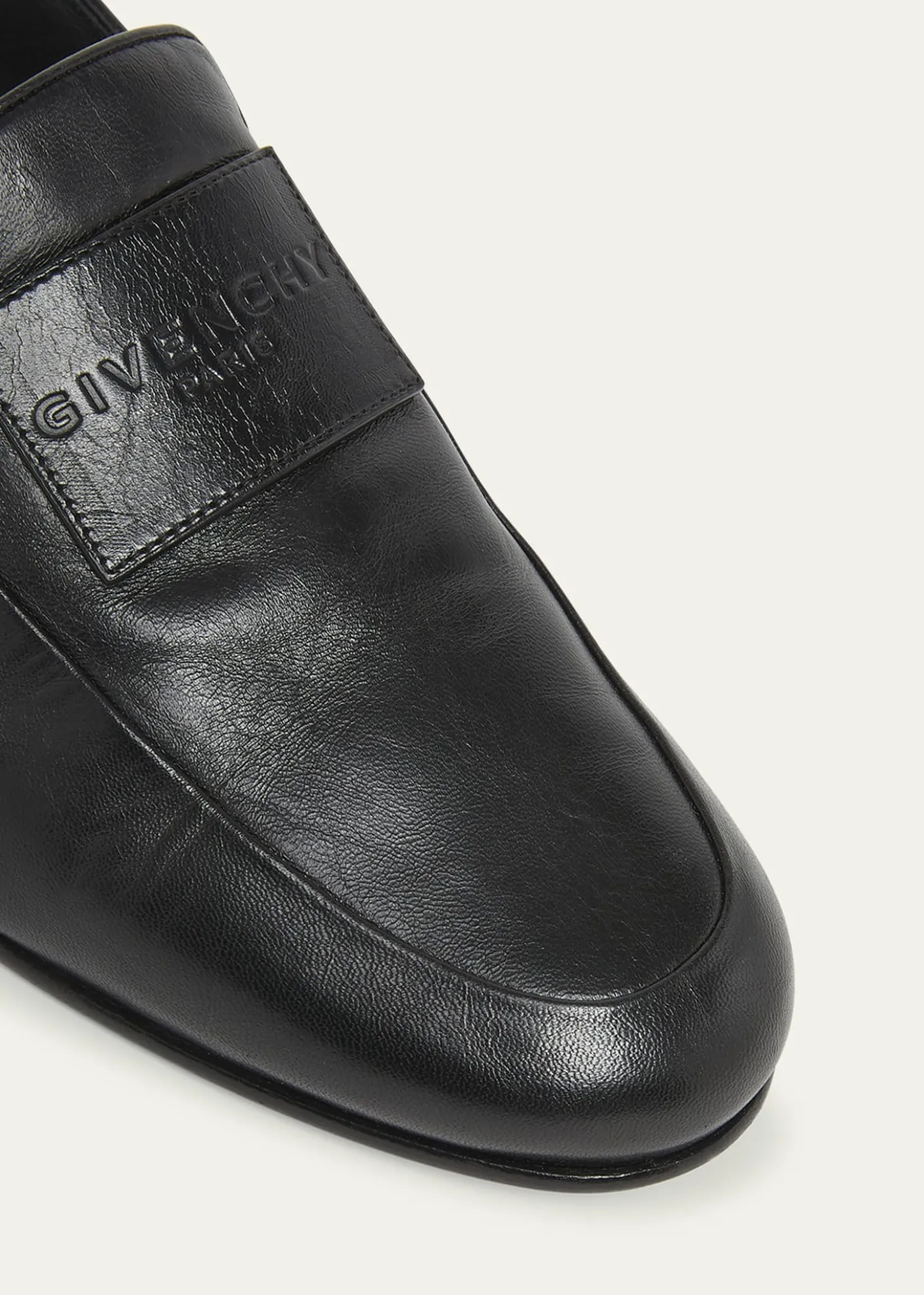 GivenchyMen's Label Leather Foldable Loafers