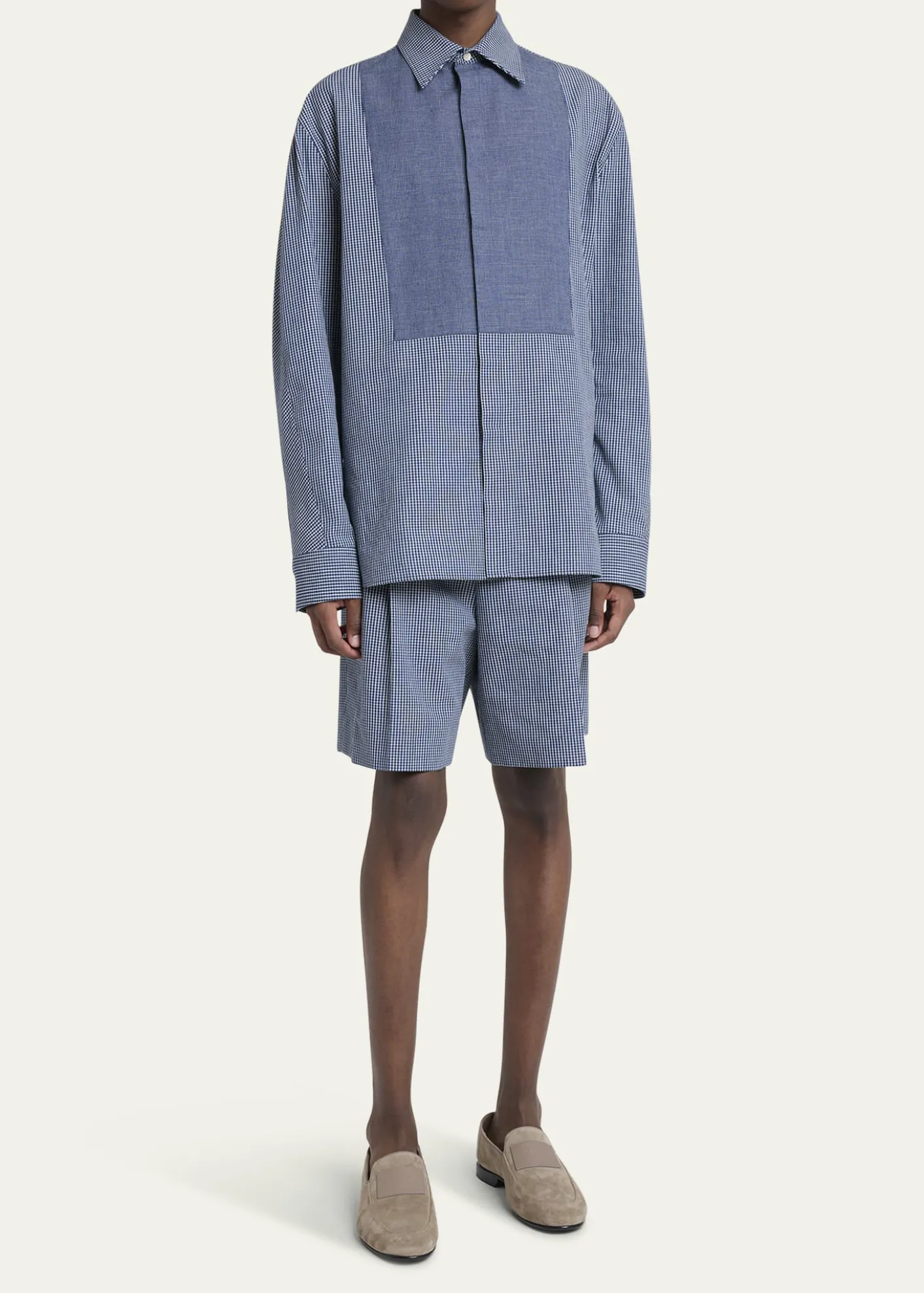 GivenchyMen's Label Suede Foldable Loafers