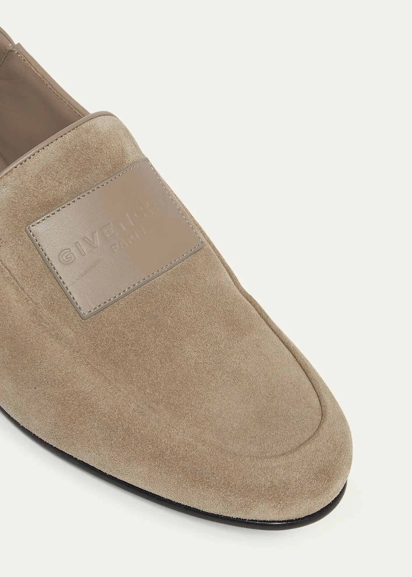 GivenchyMen's Label Suede Foldable Loafers