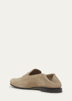 GivenchyMen's Label Suede Foldable Loafers