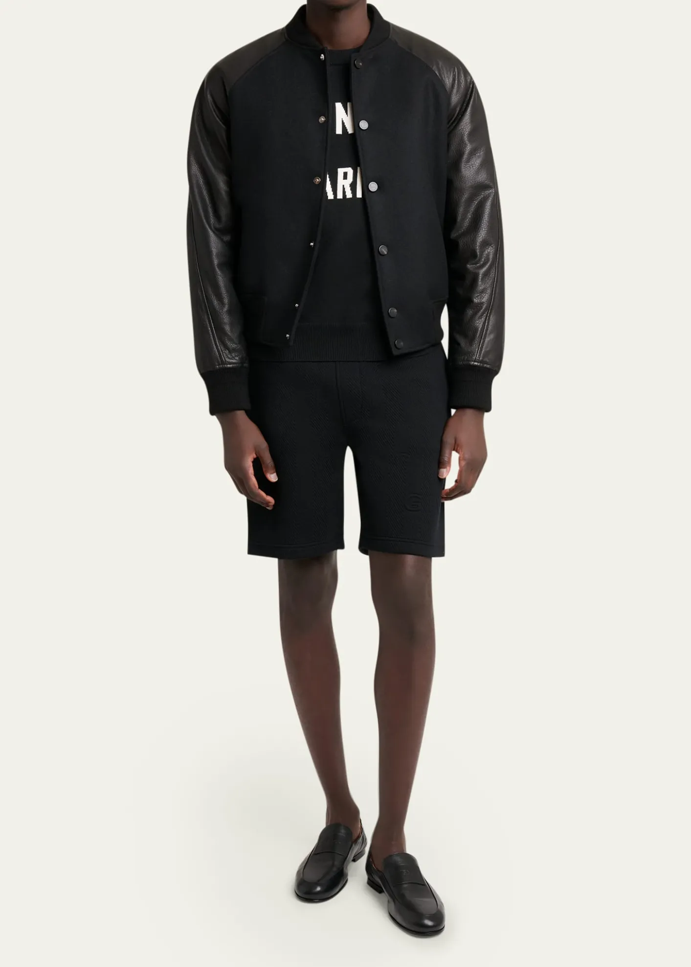 GivenchyMen's Leather Elasticized Loafers
